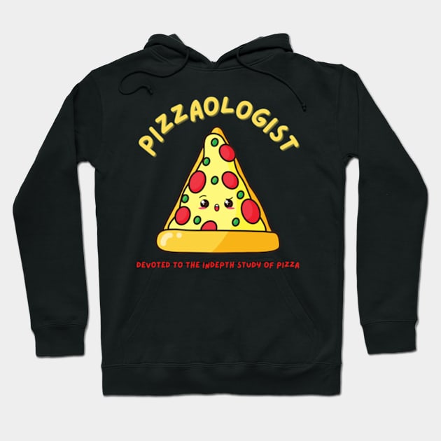 Pizzaologist devoted to the indepth study of Pizza funny pizza lover Hoodie by AM95